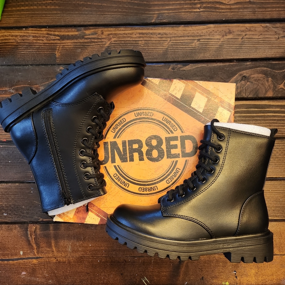 NWT Black Combat Boots